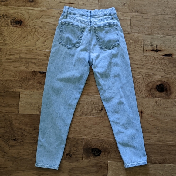 Gap High Rise Mom Jeans Blue 25 24 0 00 - Picture 2 of 10